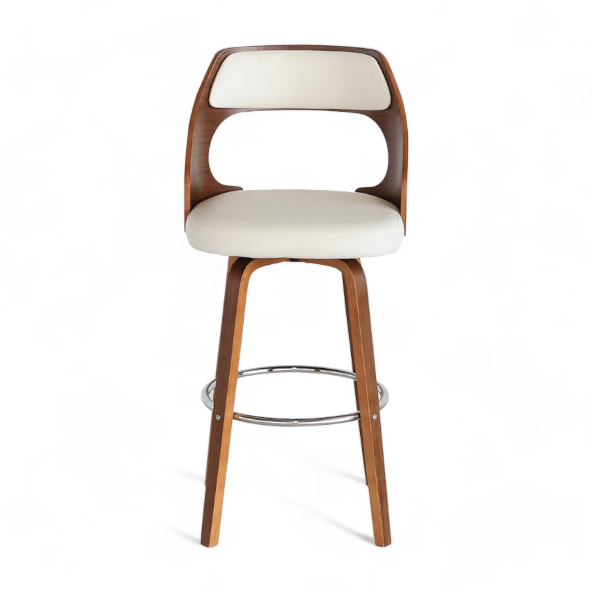 เก้าอี้บาร์ไม้ หนัง " คาริปโซ่ CARIPSO " เก้าอี้ทรงสูง เก้าอี้คาเฟ่