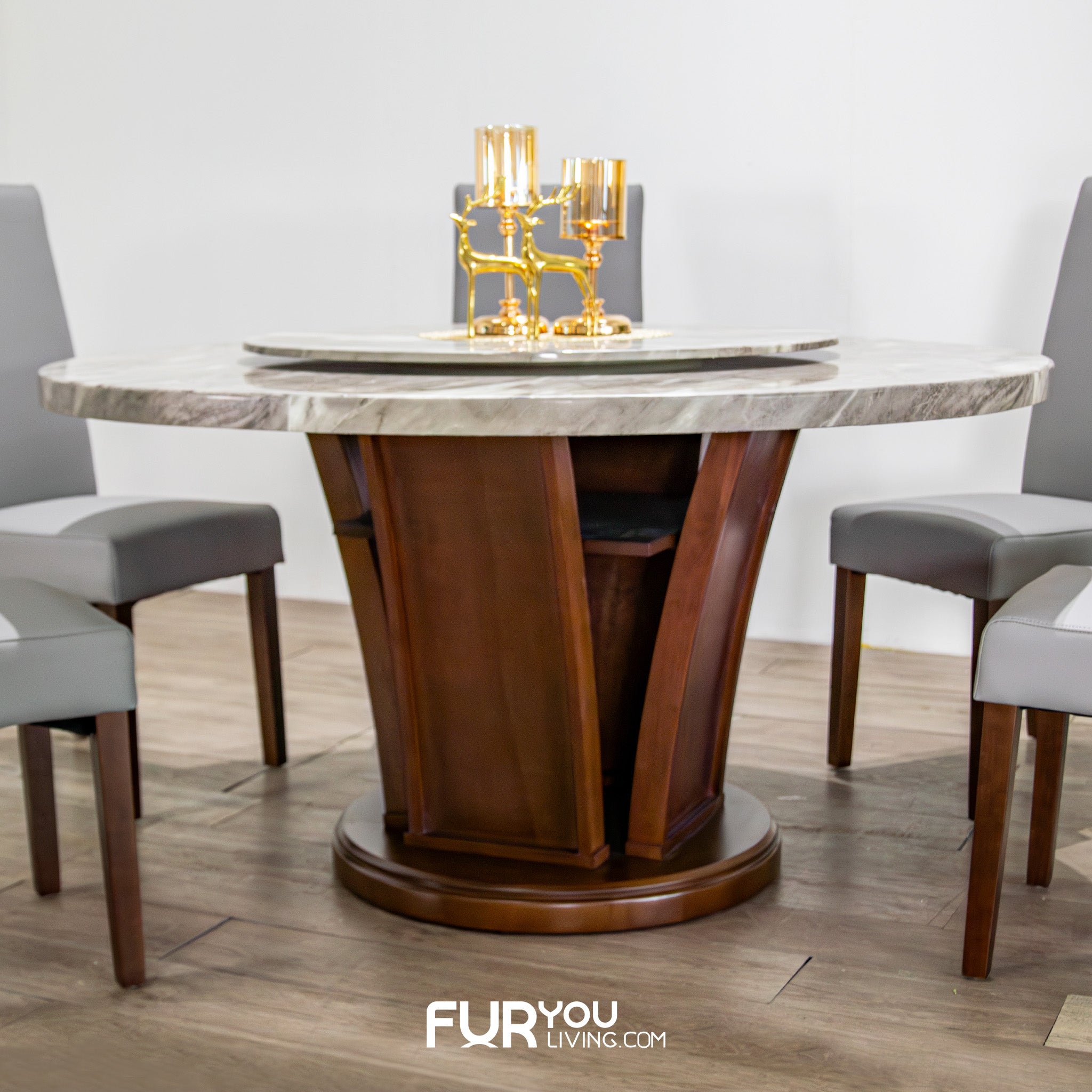 โต๊ะอาหารหินกลม รุ่น ทรัมป์ TRUMP & LOTTO 🪑