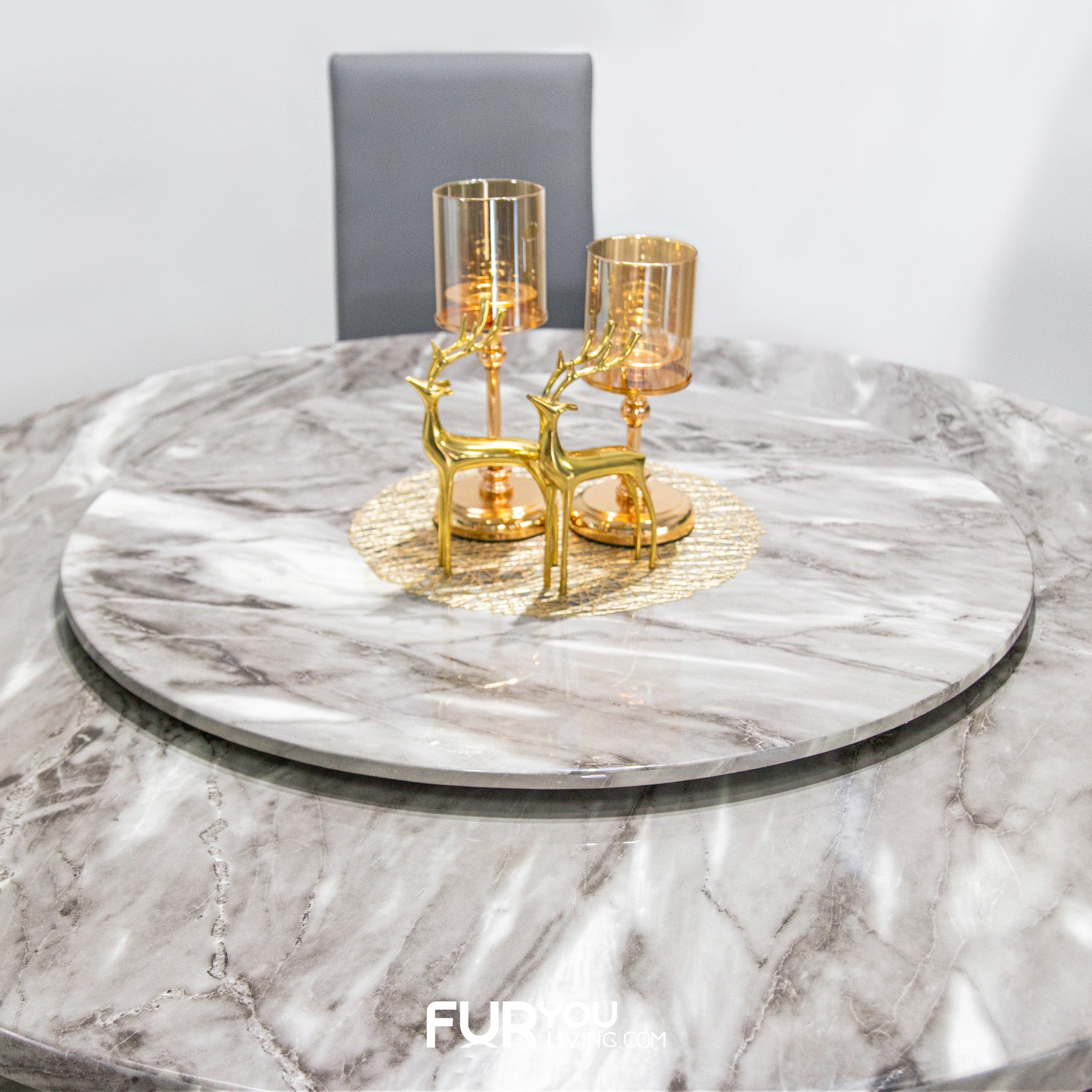 โต๊ะอาหารหินกลม รุ่น ทรัมป์ TRUMP & LOTTO 🪑