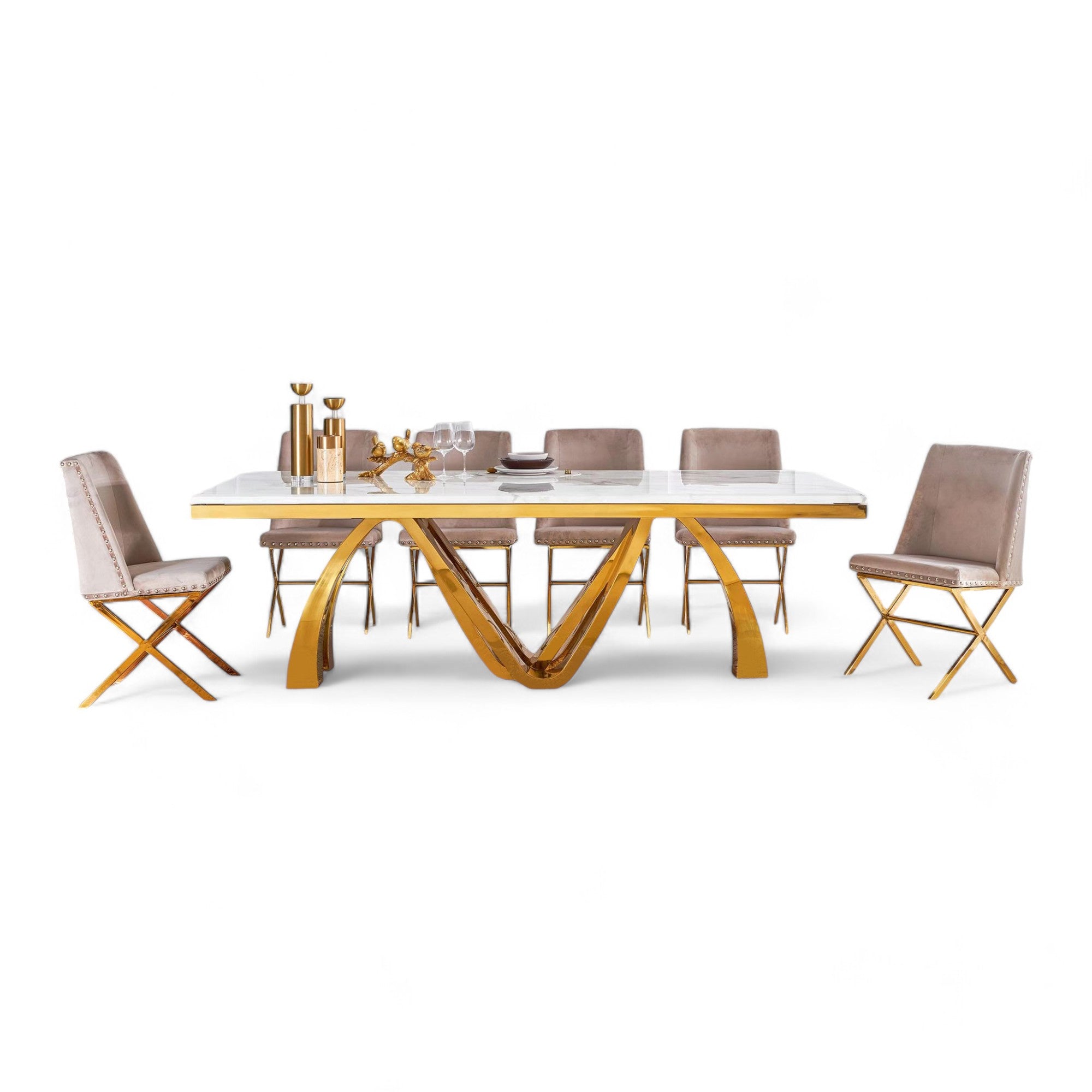 ชุดโต๊ะทานอาหาร 2.4 ม. รุ่น แอนนิก้า Annika