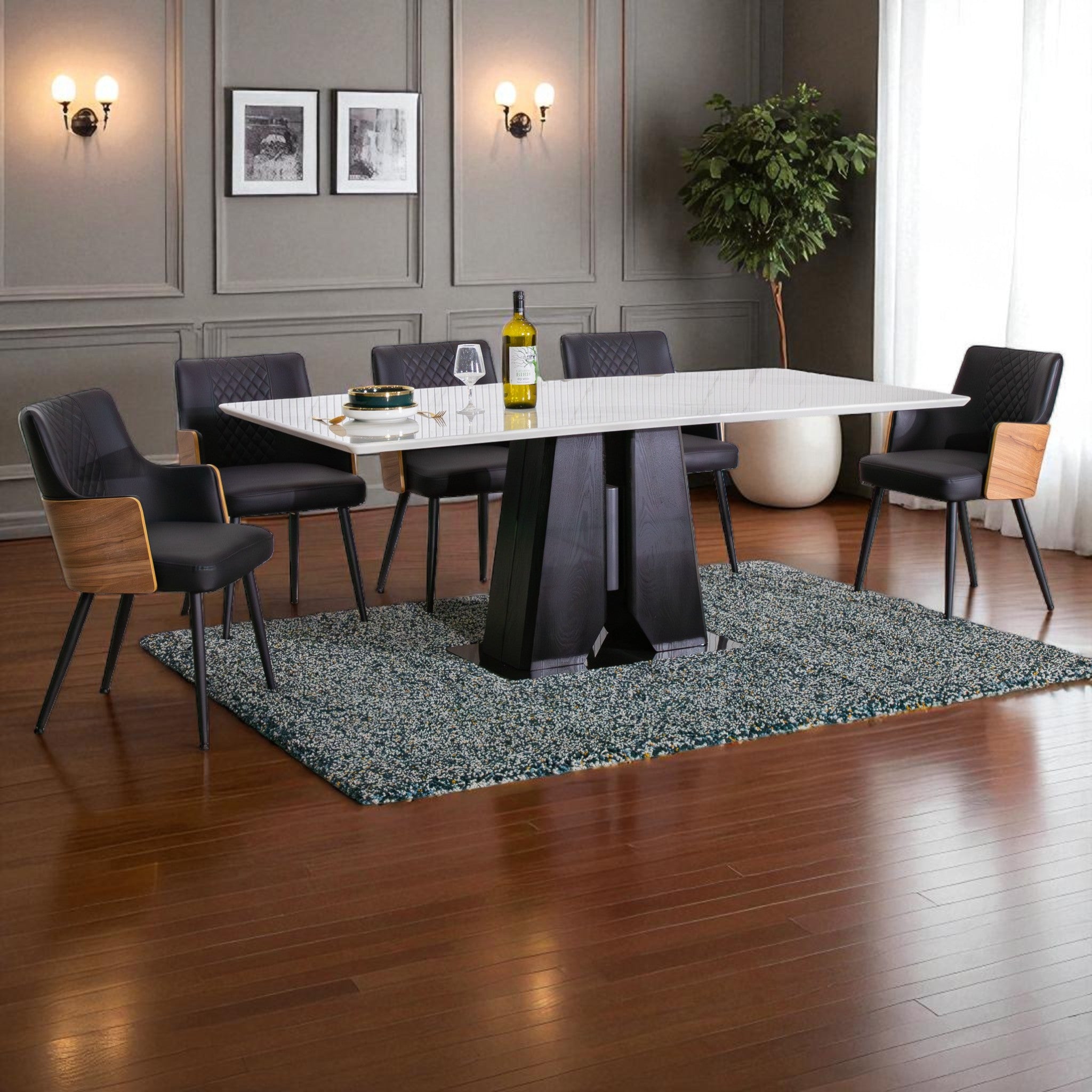 โต๊ะอาหารหิน 2.0 ม. รุ่น แอสเตอร์ ASTER