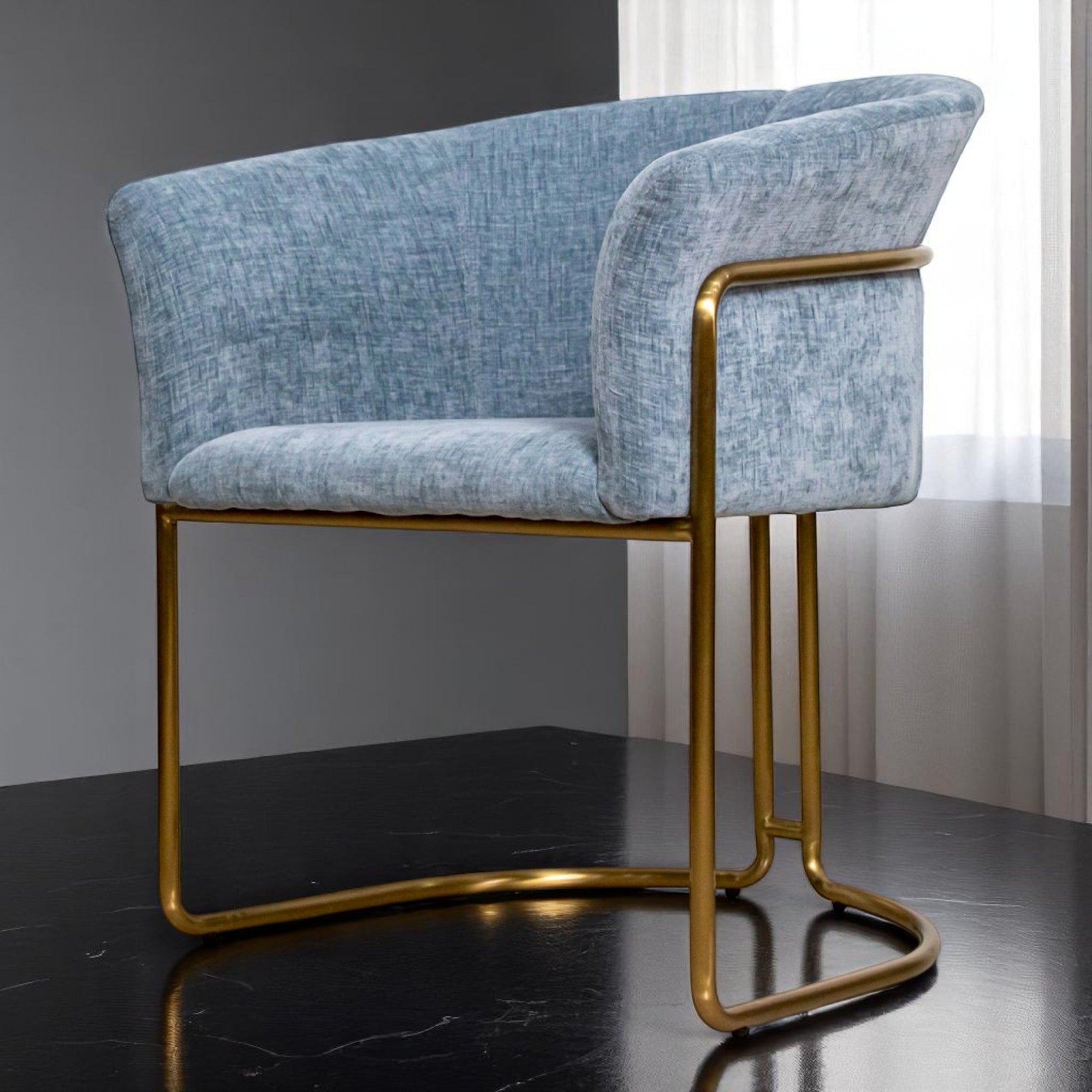 เก้าอี้อาหาร ขาทอง รุ่น คามิเลีย Camellia สแตนเลส 304