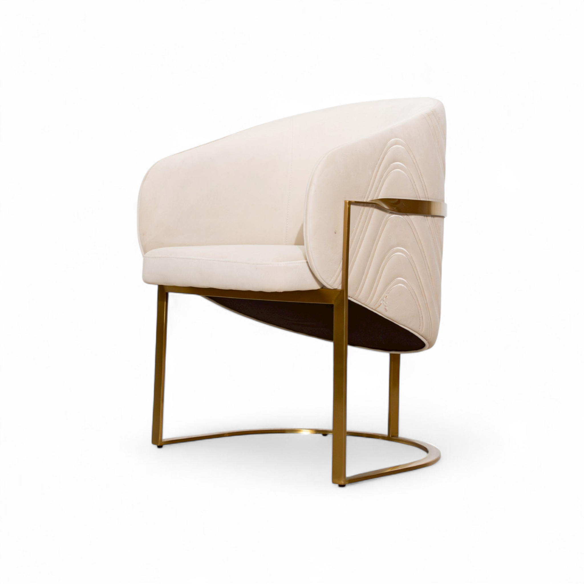 เก้าอี้อาหาร ขาสแตนเลสสีทอง รุ่น โดริส DORIS