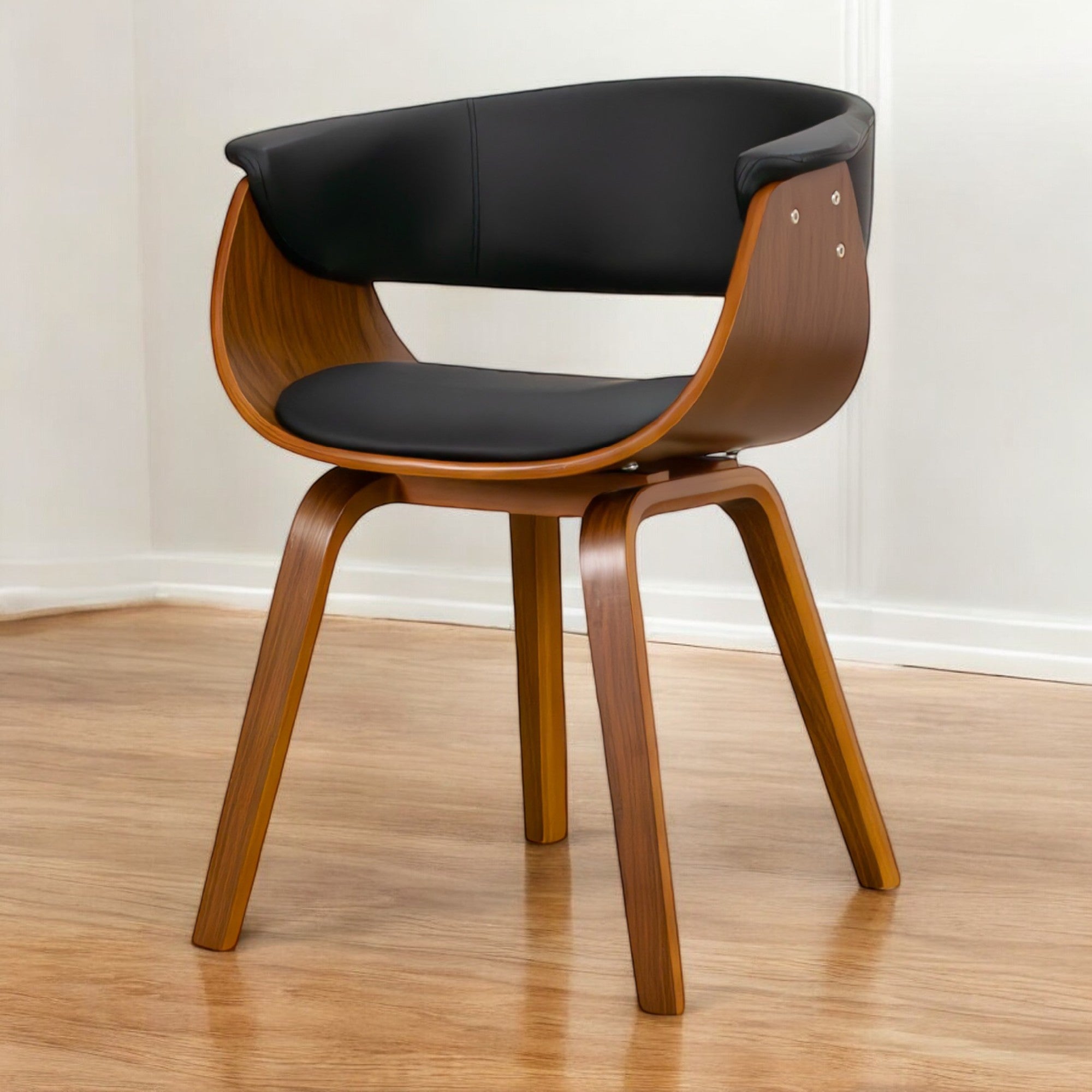 เก้าอี้บาร์ เก้าอี้บาร์ไม้ เบาะและพนักพิงหลังหุ้มหนัง PVC รุ่น ชามเมอร์ CHAMMER