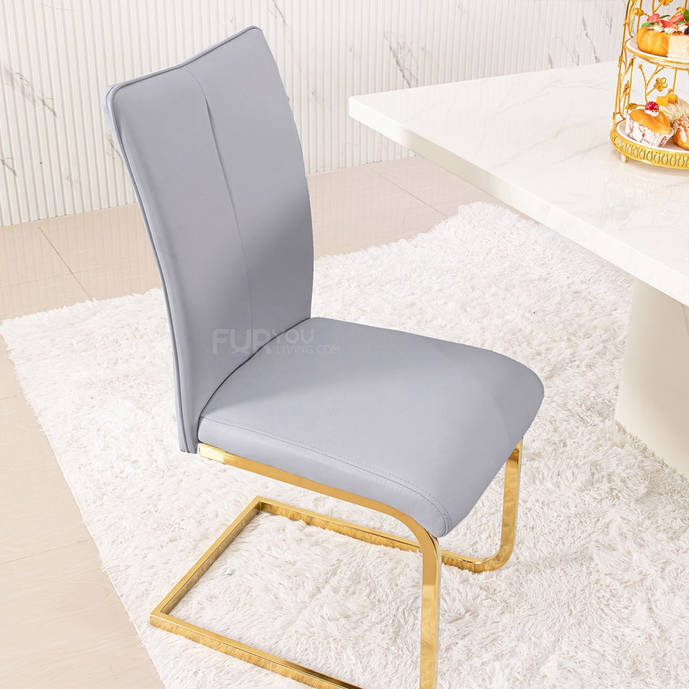 โต๊ะอาหารหินอ่อน 2 ม. รุ่น เอมิเลีย 𝗘𝗠𝗜𝗟𝗜𝗔 พร้อมเก้าอี้ 6 ที่นั่ง