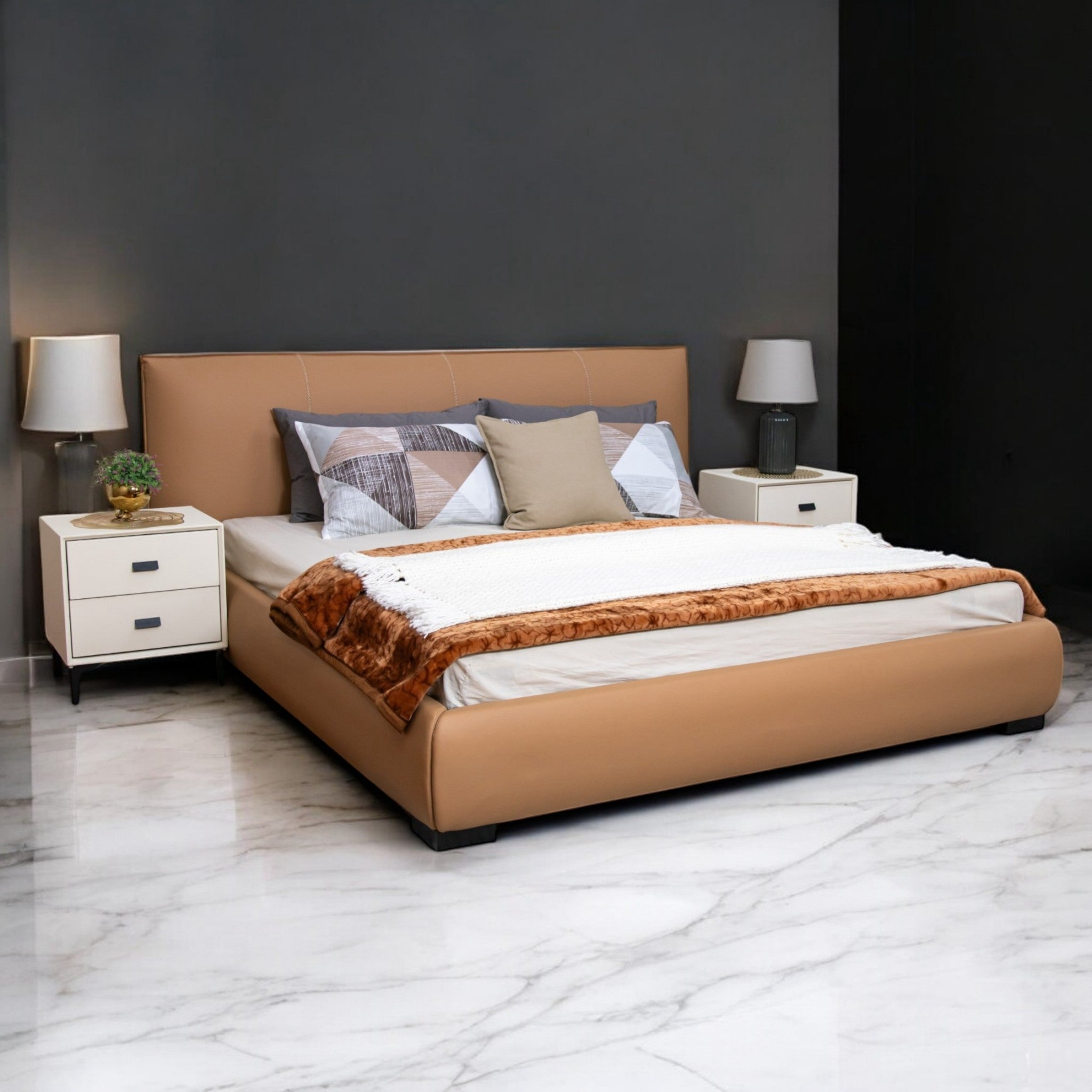 เตียงนอนหนัง PU/PVC "เฮเว่น HEAVEN" ขนาด 6 ฟุต