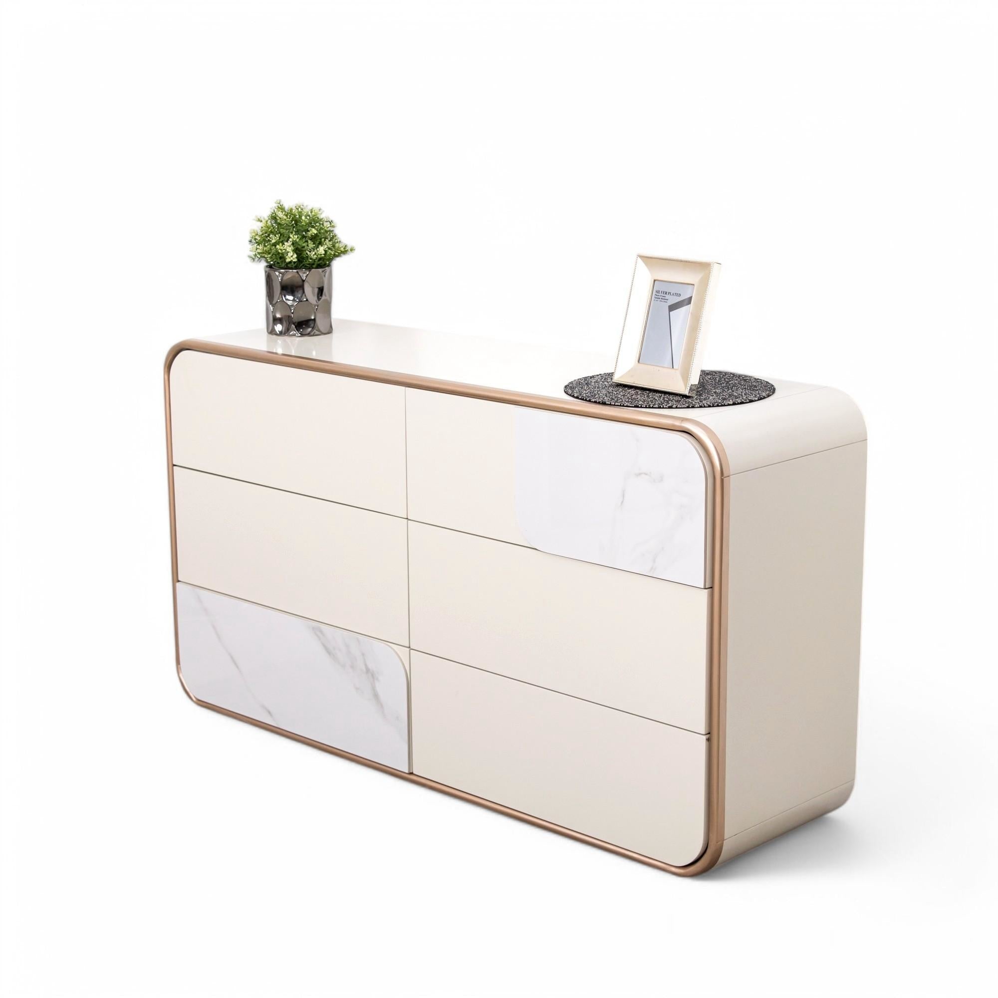 ตู้ไซด์บอร์ด ฟรีเซีย FREESIA  – สวย หรู จุของได้เยอะ