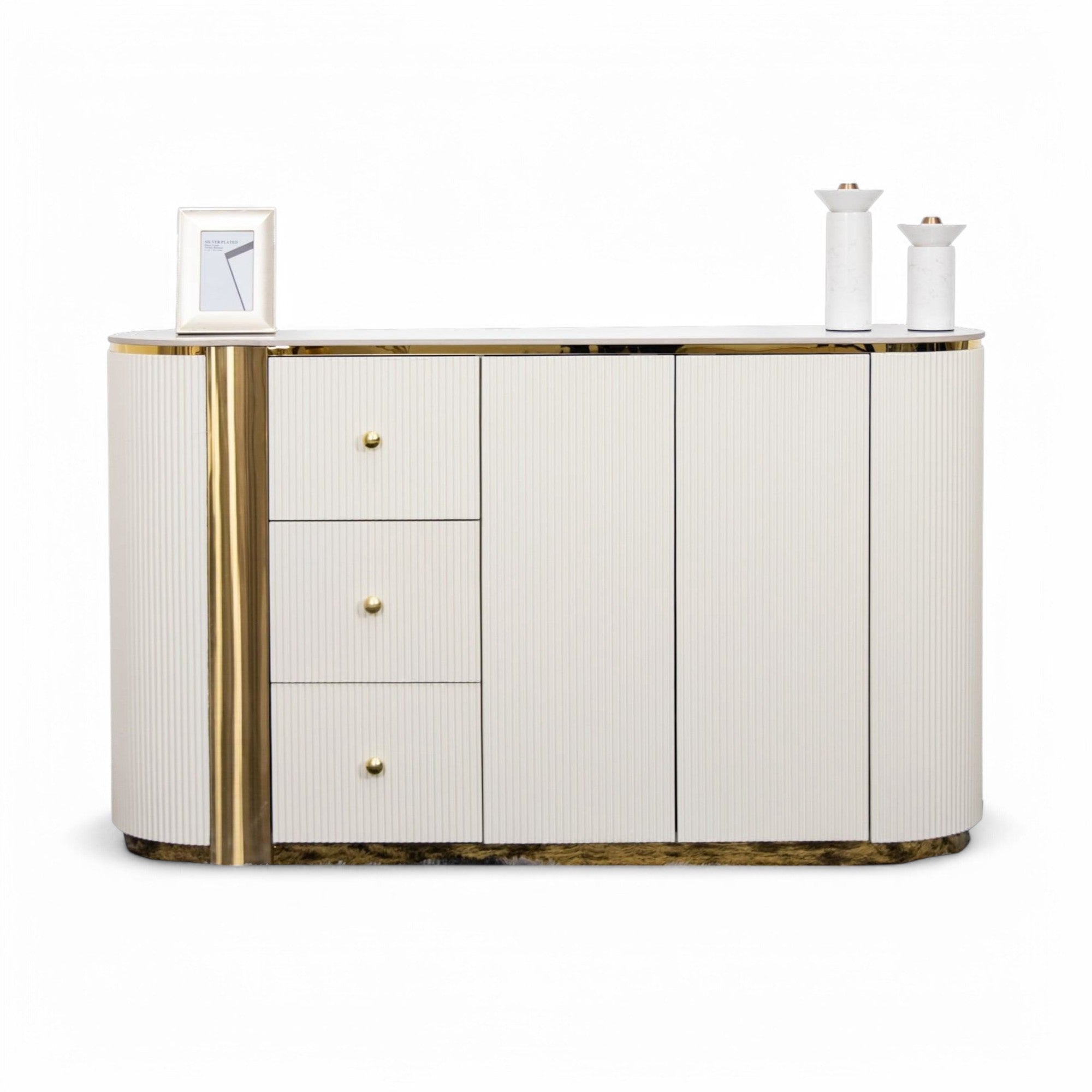 ตู้ไซด์บอร์ด อาซาเลีย AZALEA สีขาว – หรูหรา ทันสมัย ใช้งานได้หลากหลาย