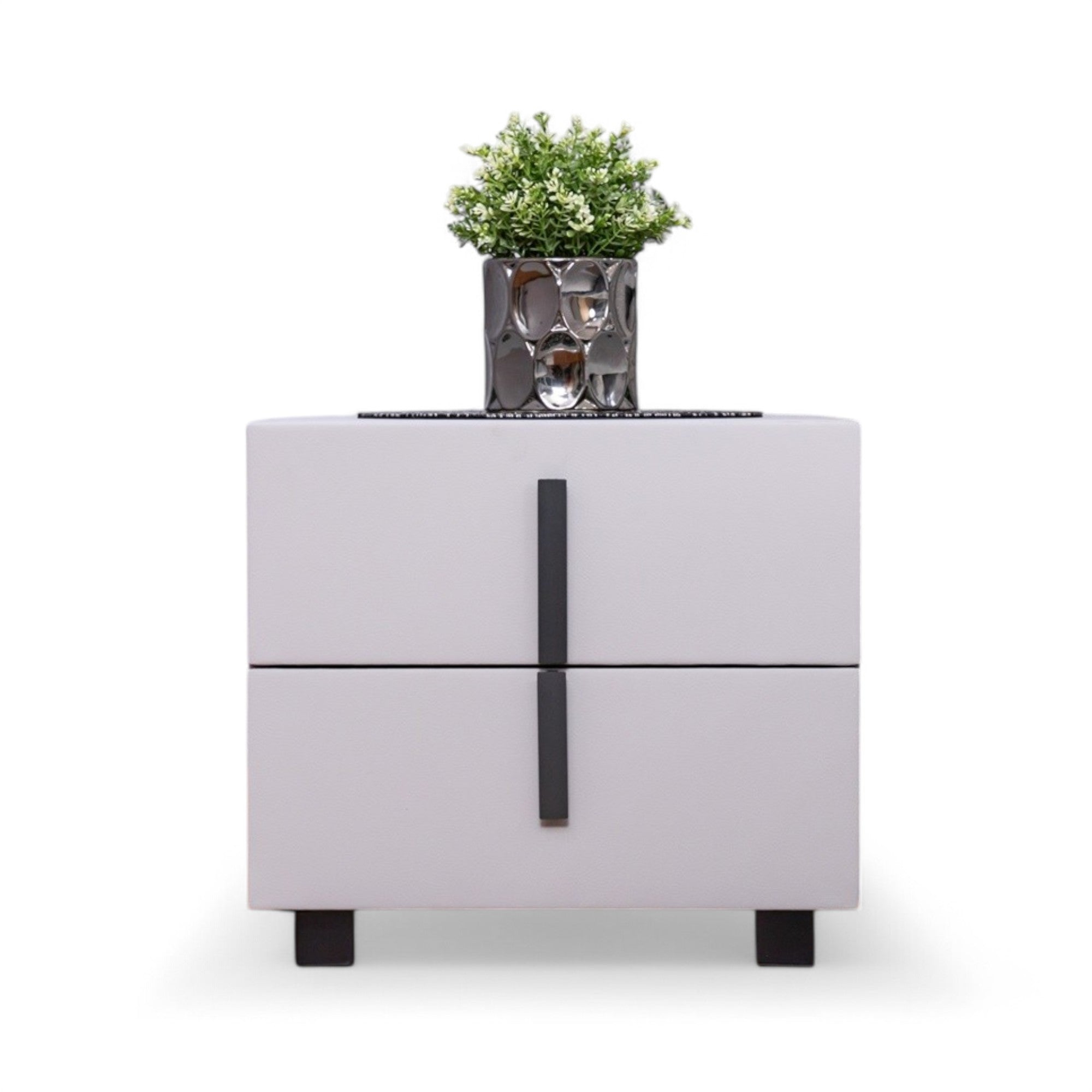 ตู้ข้างเตียง "สตีเว่น STEVEN" หนัง PU – ดีไซน์เรียบหรู