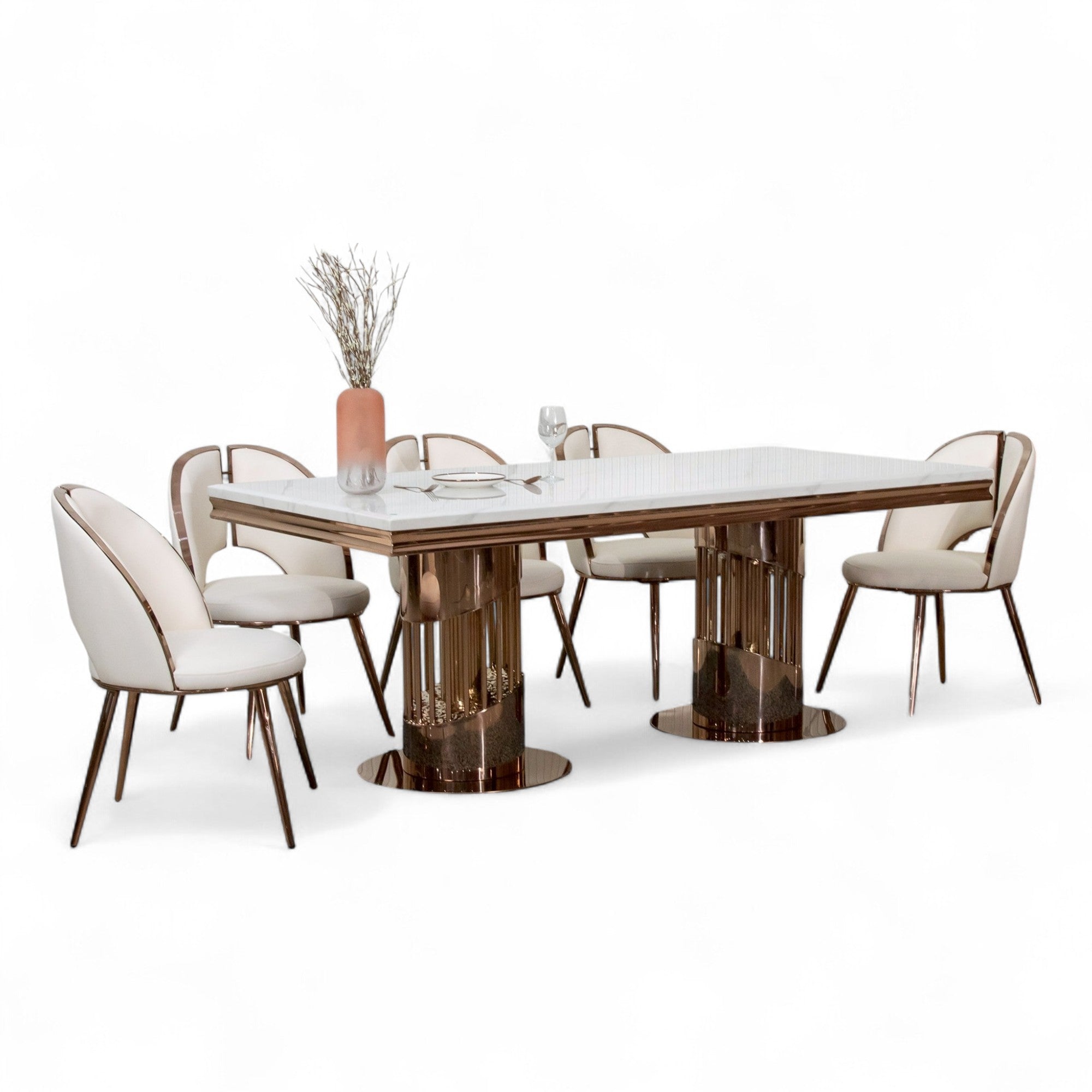 โต๊ะอาหารหินอ่อน 2.0 ม. รุ่น โมอาน่า MOANA