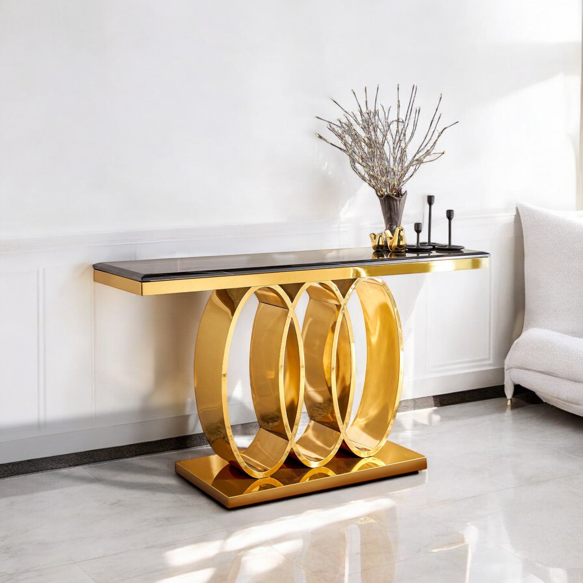 โต๊ะคอลโซลท็อปหิน 1.4 ม. รุ่น ฟรานเซีย FRANCIA