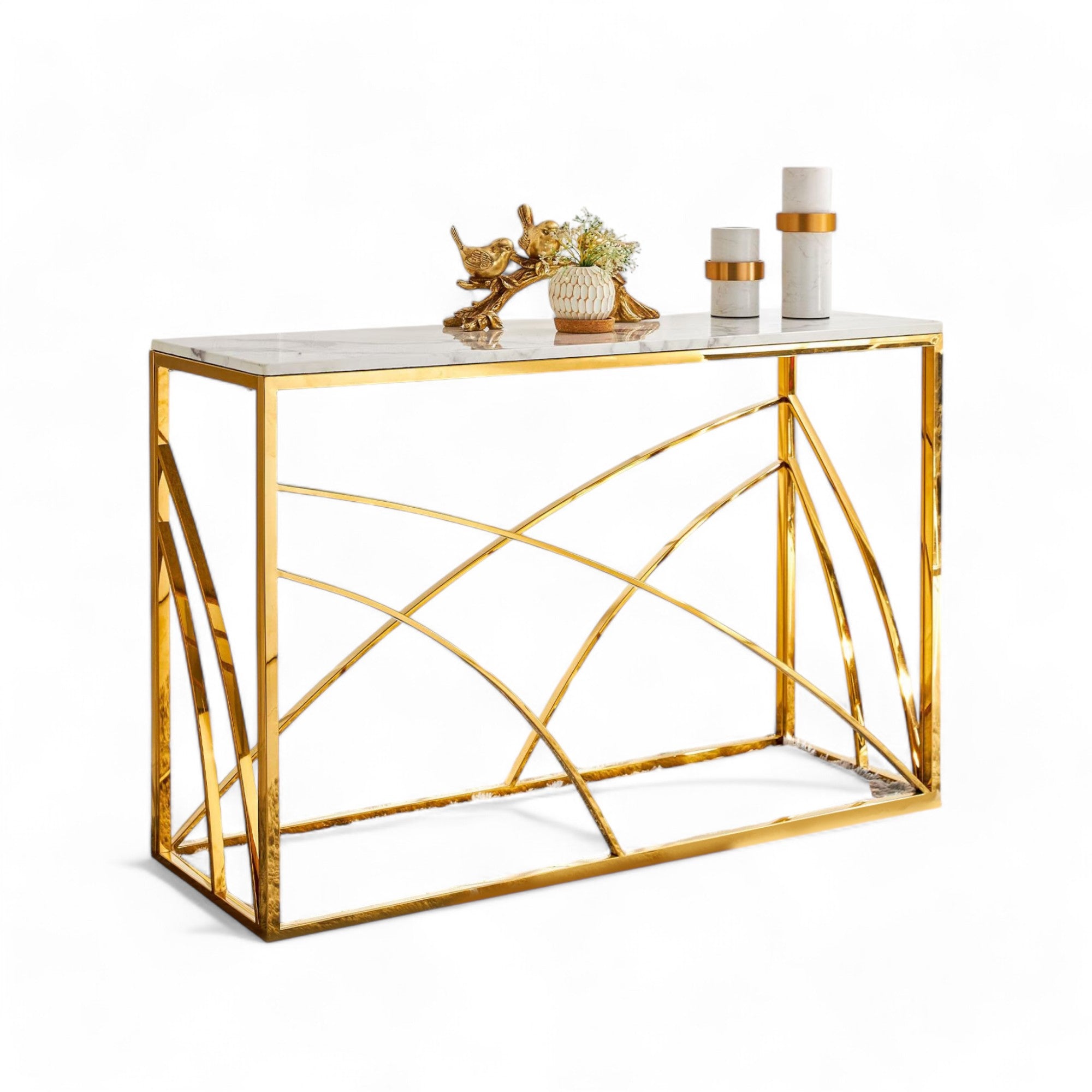 โต๊ะคอลโซลท็อปหิน 1.4 ม. รุ่น กาโมร่า GAMORA