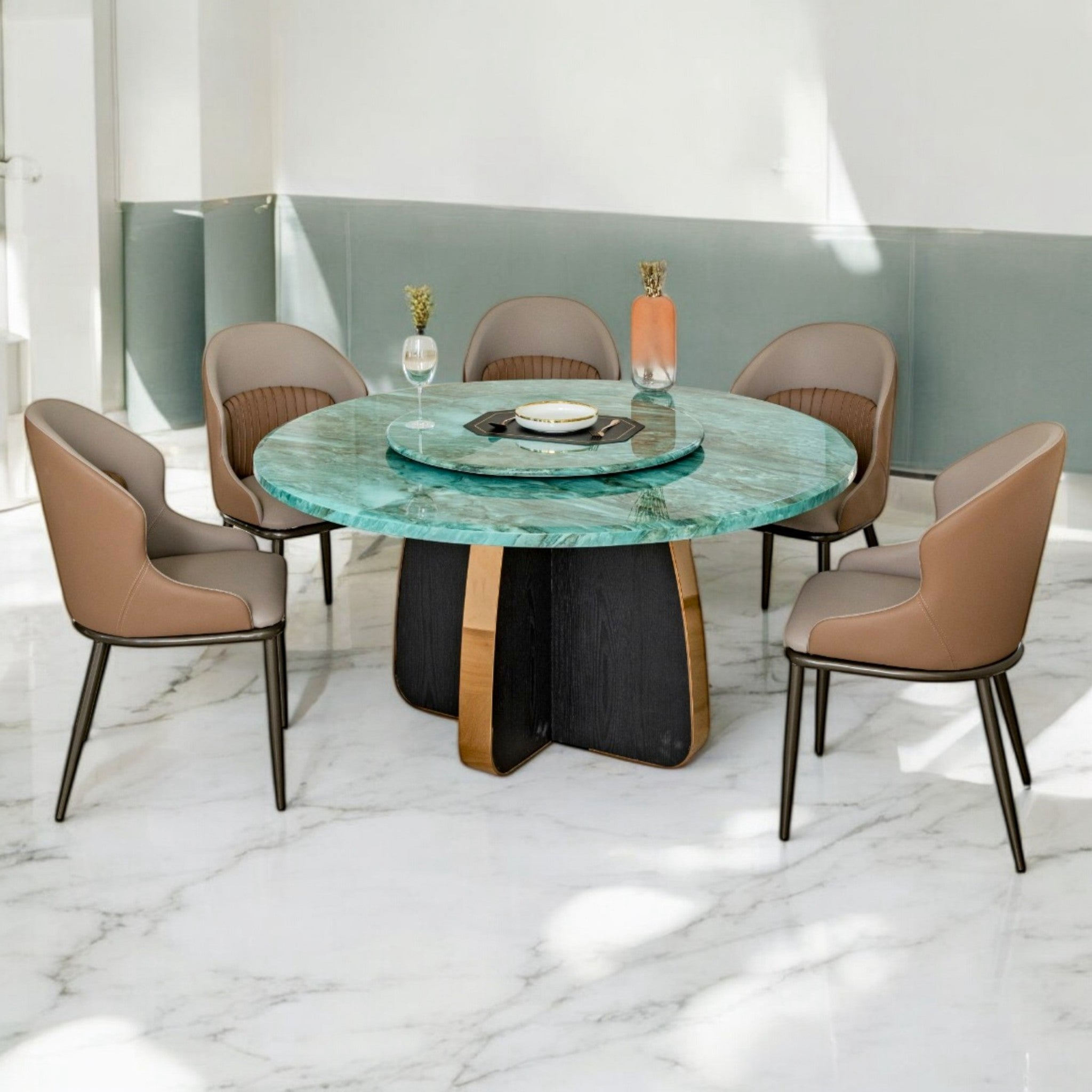 ชุดโต๊ะทานอาหารกลม 1.5 ม. รุ่น ริชมอนด์ RICHMON (6 ที่นั่ง)