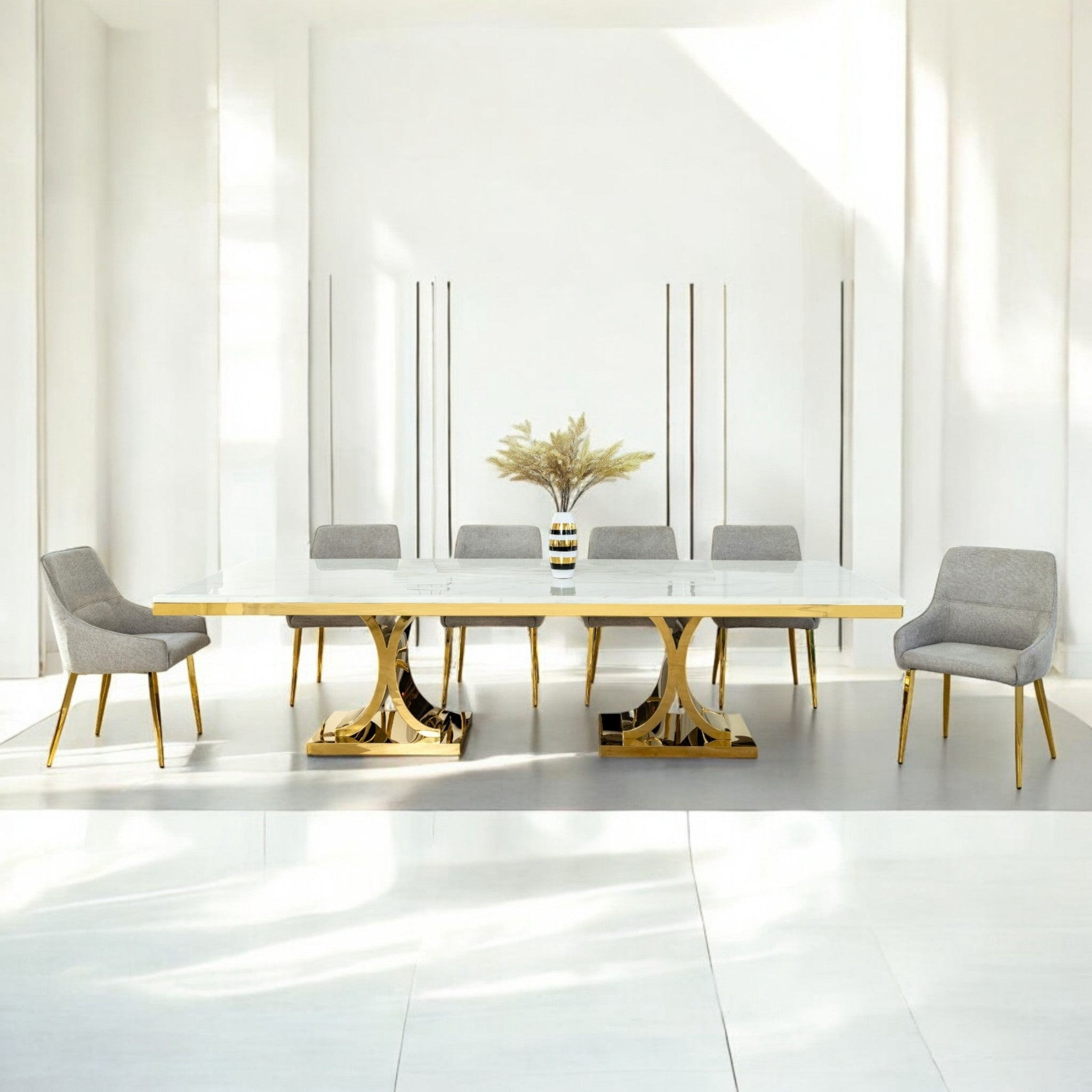 โต๊ะอาหารหินอ่อน 3 ม. รุ่น คาเลนเซีย CALENSIA (10ที่นั่ง)