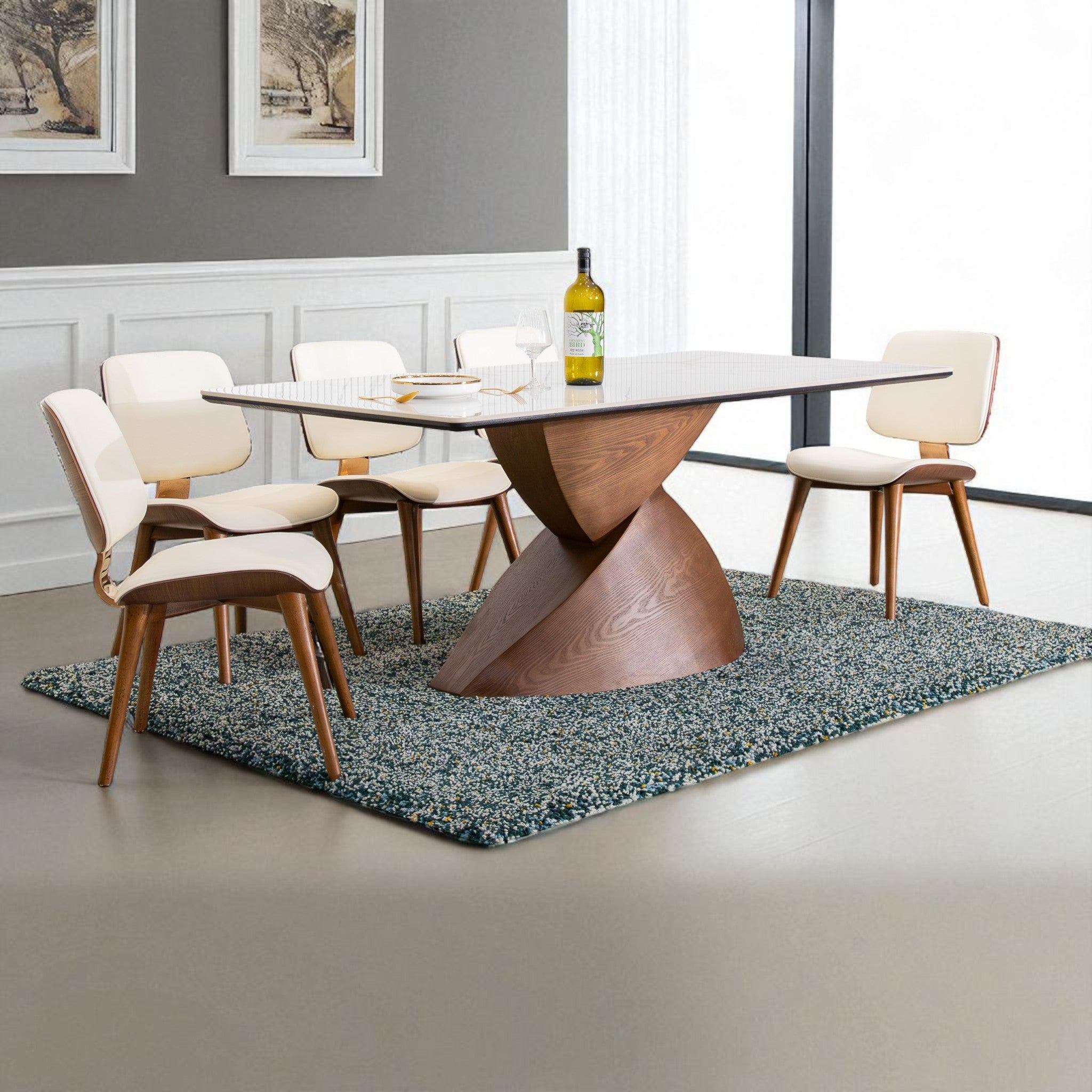 โต๊ะอาหารหิน 2.0 ม. รุ่น พิทูเนีย PETUNIA