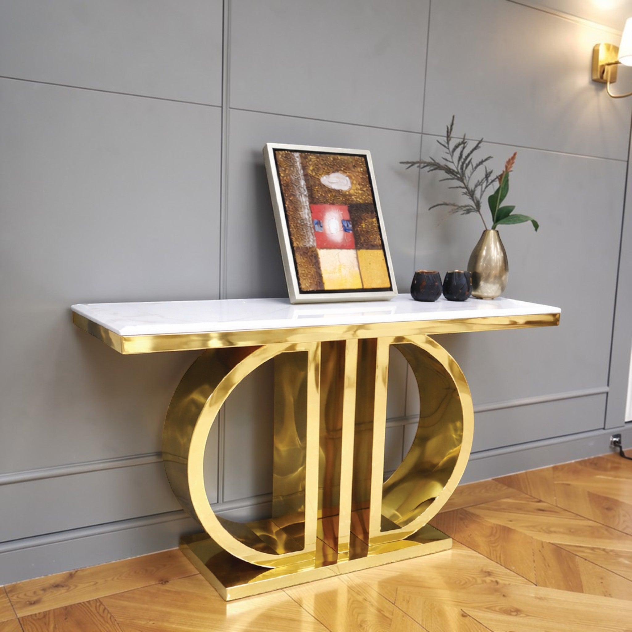 โต๊ะคอลโซลท็อปหิน 1.4 ม. รุ่น เรเดียนส์ RADIANCE