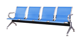 เก้าอี้แถว เก้าอี้พักคอย เก้าอี้แถวเหล็ก 4 ที่นั่ง รุ่น หลักสี่ (LAKSI) สีน้ำเงิน สีเงิน