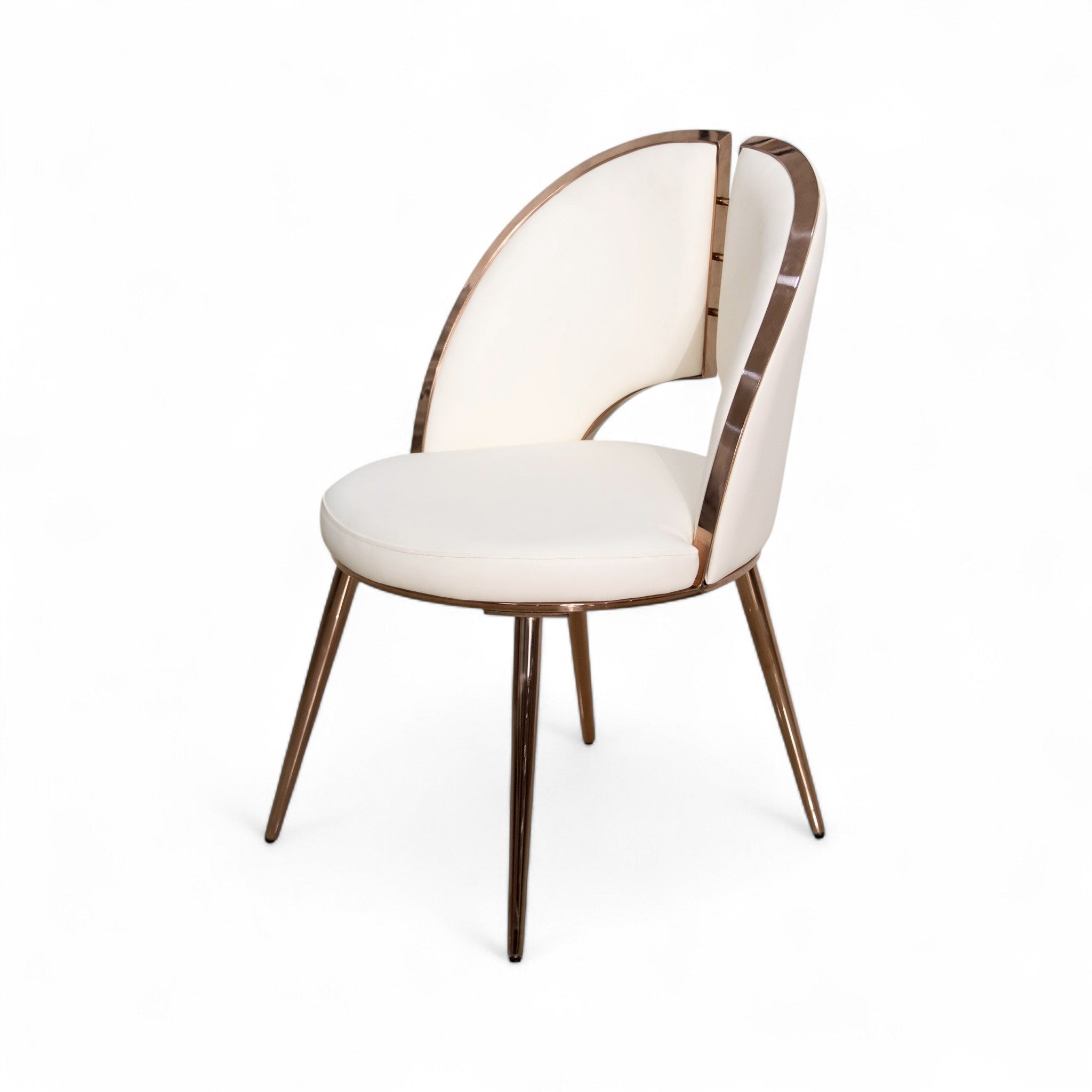 เก้าอี้อาหาร ขาสีโรสโกล์ด รุ่น ไวโอเล็ต Violet