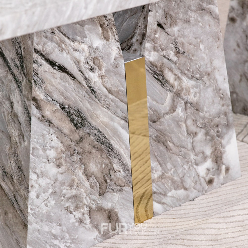 โต๊ะอาหารหินอ่อน 3 ม. รุ่น ยาร่า YARA (เก้าอี้ดีโม่ 10 ที่นั่ง)