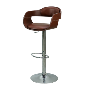 เก้าอี้บาร์ไม้/หนังPVC " โซเนีย SONIA " ขนาด 40x49x83-107 cm.