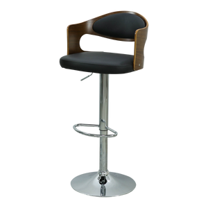 เก้าอี้บาร์ไม้/หนังPVC " เรติโอ RATIO " ขนาด 43x49x83-110 cm.
