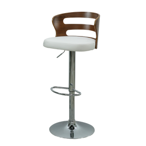 เก้าอี้บาร์ไม้/หนังPVC " อีริค ERICK " ขนาด 44x46x83-106 cm.