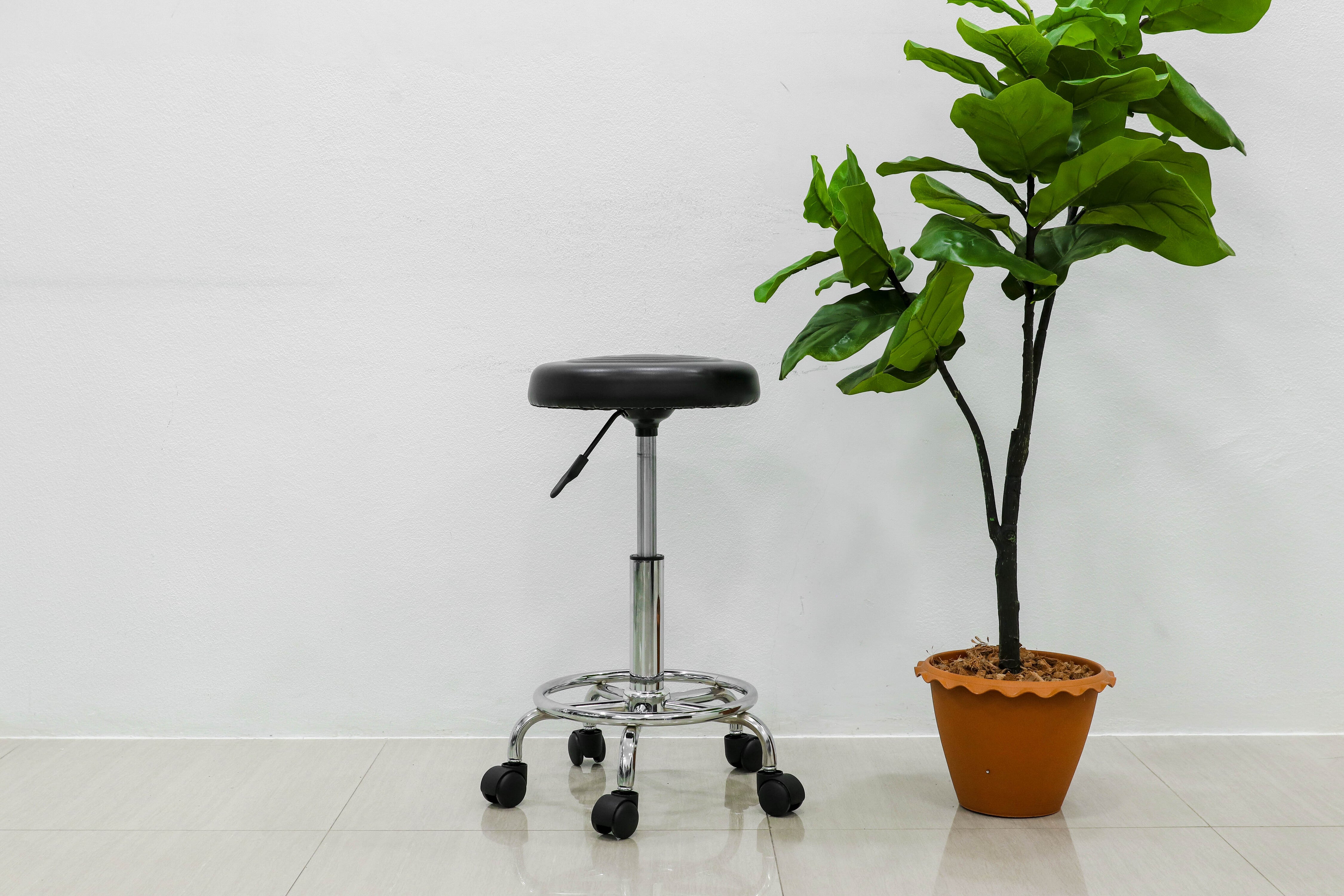 เก้าอี้บาร์หนัง เก้าอี้บาร์ปรับระดับได้ รุ่น พูห์ "Pooh"