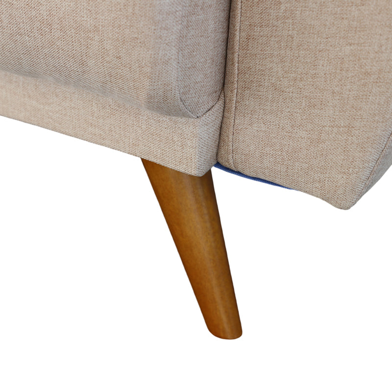 โซฟาเบด โซฟาปรับนอนผ้าฝ้าย 3 ที่นั่ง รุ่น วาโน โครงขาไม้ เบาะหุ้มด้วยผ้าฝ้าย ปรับนอนได้ 3 ระดับ