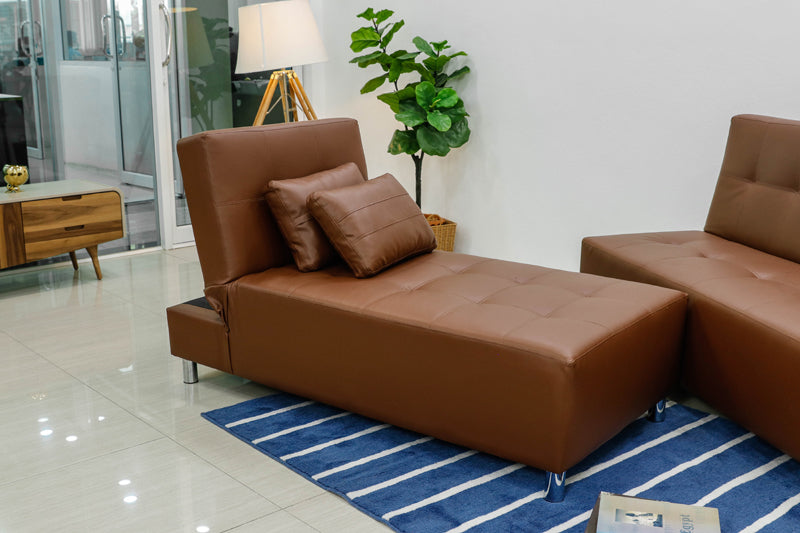 โซฟาปรับนอน โซฟาเบด หนัง pvc ปรับนอนได้ 3 ระดับ สูงสุด 180 องศา รุ่น ดิสนีย์