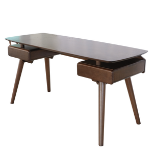 โต๊ะทำงานไม้ยางพารา รุ่น เทรซี่ (สีน้ำตาล)